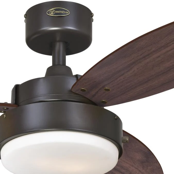Alloy 42-Inch Three-Blade Indoor Ceiling Fan, Oil Rubbed Bronze Finish with LED Light Fixture - Image 8
