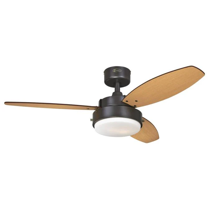 Alloy 42-Inch Three-Blade Indoor Ceiling Fan, Oil Rubbed Bronze Finish with LED Light Fixture - Image 9