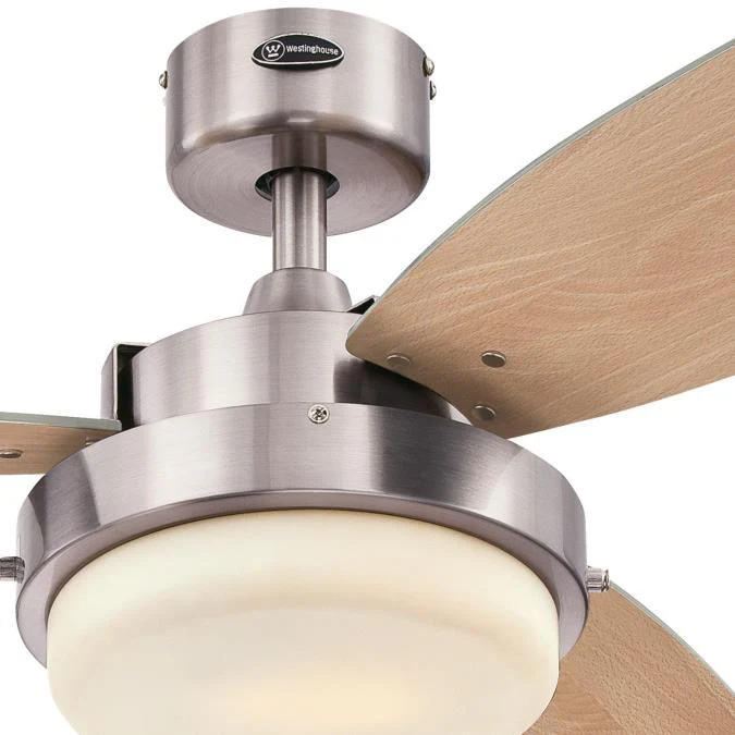 Alloy LED 52-Inch Reversible Three-Blade Indoor Ceiling Fan, Brushed Nickel Finish with LED Light Kit - Image 4