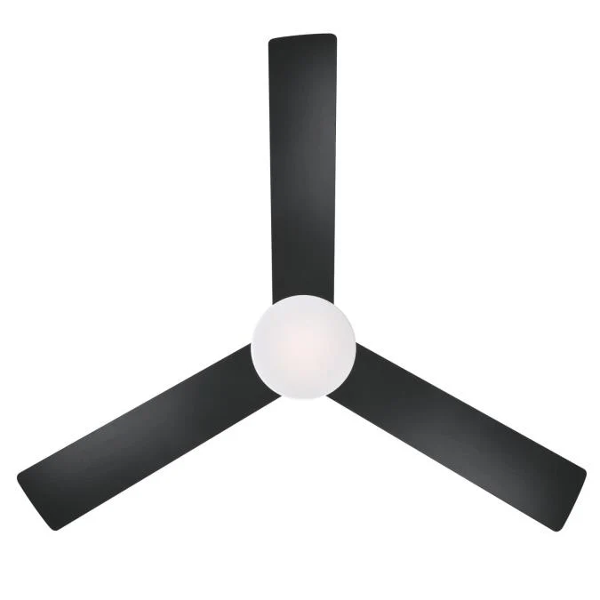 Alta Vista 52-Inch Three-Blade Indoor Ceiling Fan, Matte Black Finish with Dimmable LED Light Fixture, Remote Control Included - Image 6