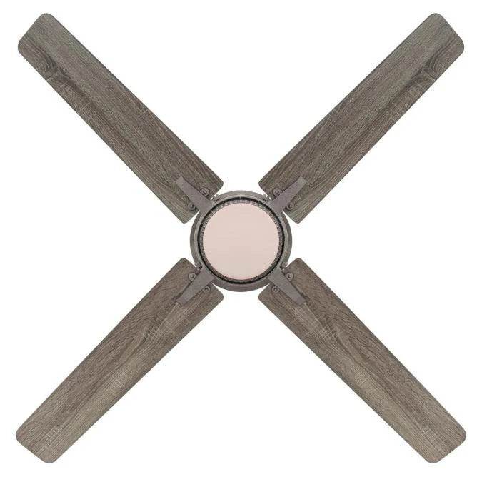 Cliff 56-Inch Reversible Four-Blade Indoor Ceiling Fan, Industrial Steel Finish with Dimmable LED Light Kit, Remote Control Included - Image 5