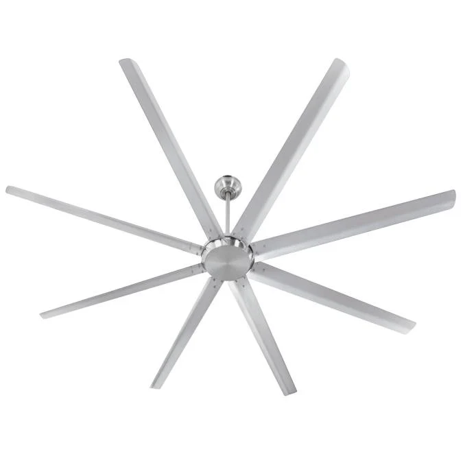 Widespan 100-Inch Eight-Blade Indoor Ceiling Fan, DC Motor, Brushed Nickel Finish, Remote Control Included - Image 6