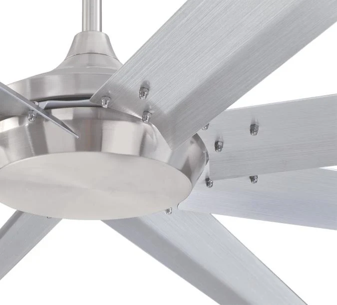 Widespan 100-Inch Eight-Blade Indoor Ceiling Fan, DC Motor, Brushed Nickel Finish, Remote Control Included - Image 7