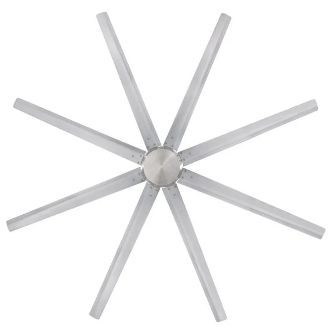 Widespan 100-Inch Eight-Blade Indoor Ceiling Fan, DC Motor, Brushed Nickel Finish, Remote Control Included - Image 8