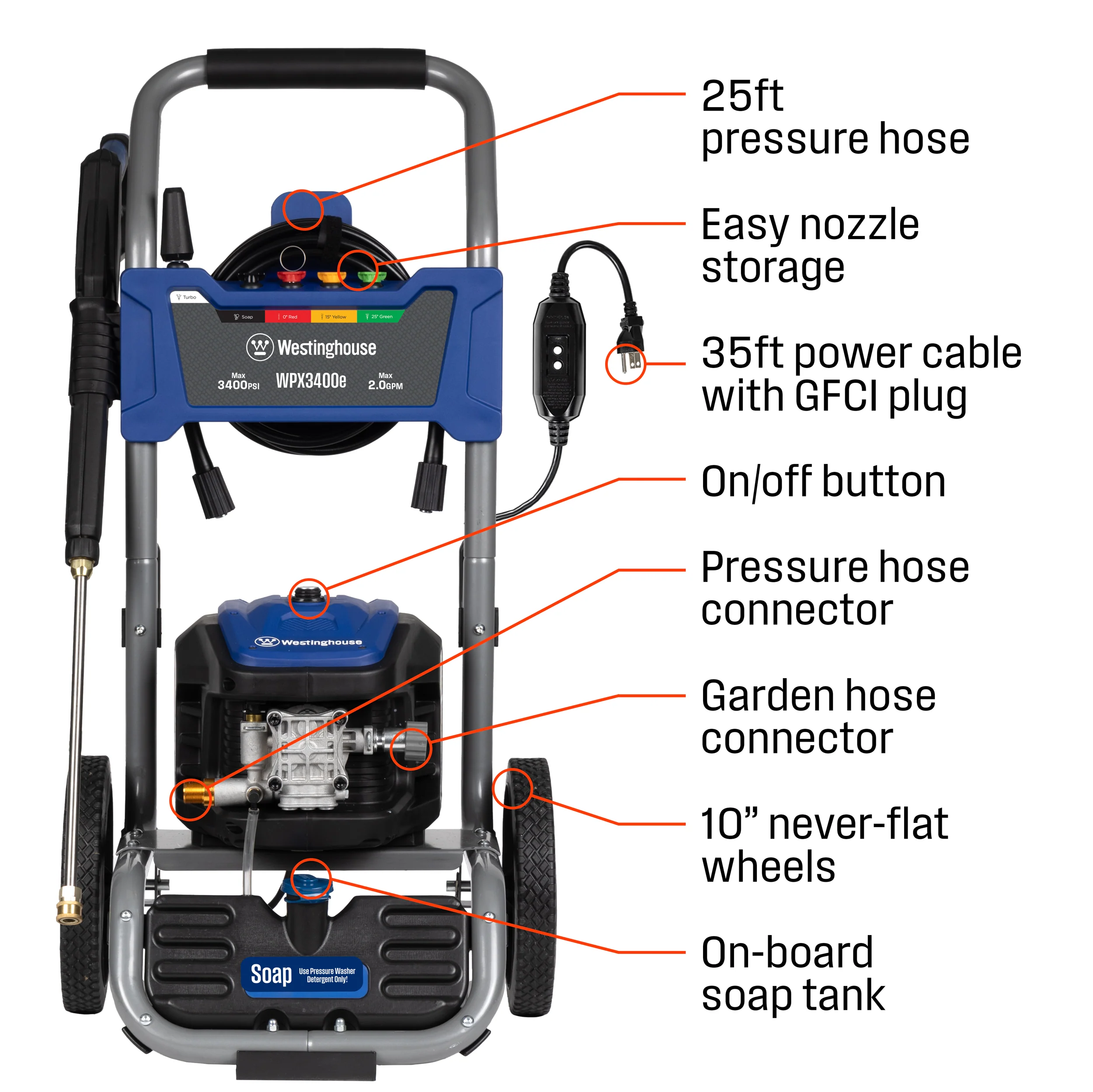 WPX3400e Electric Pressure Washer - Image 3