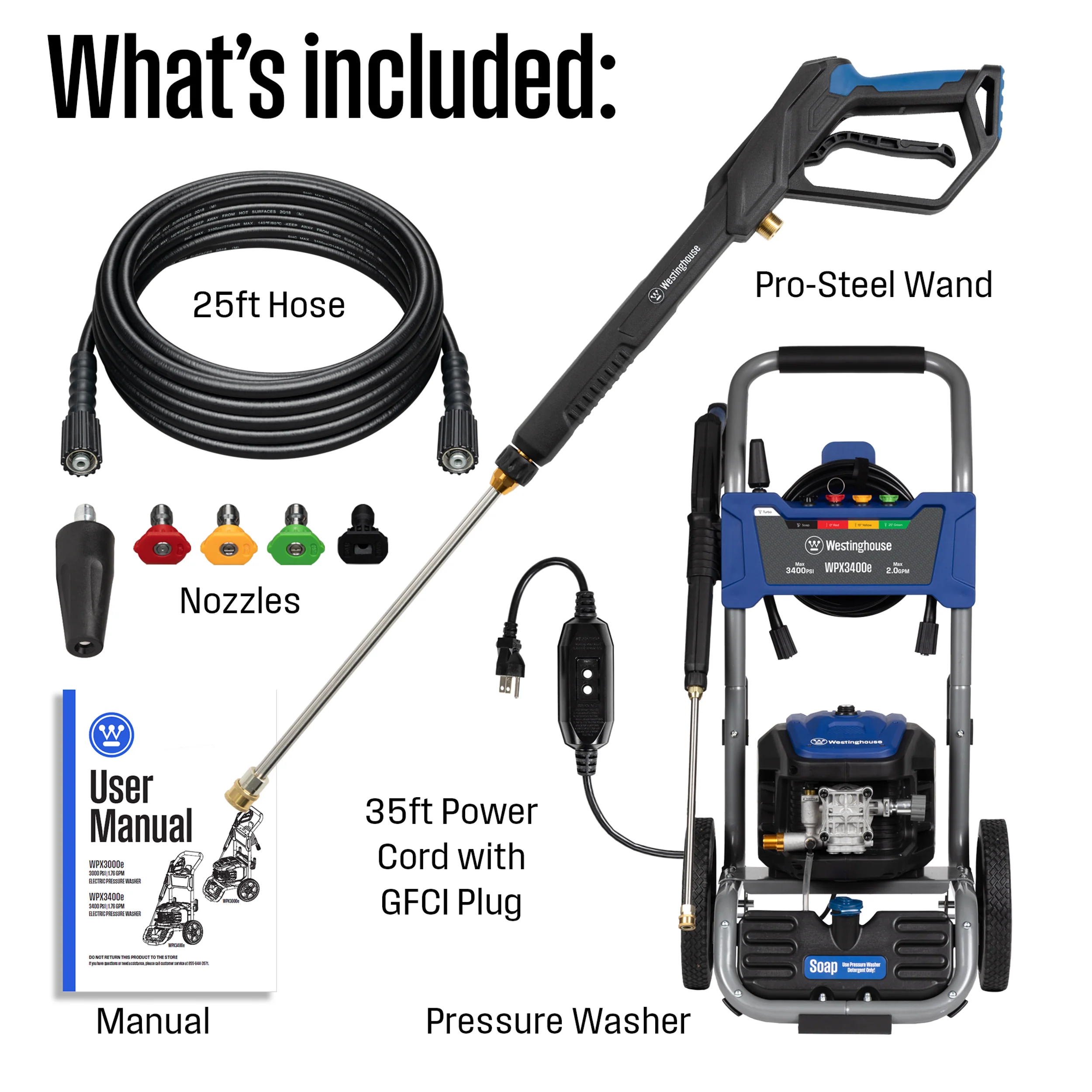WPX3400e Electric Pressure Washer - Image 4